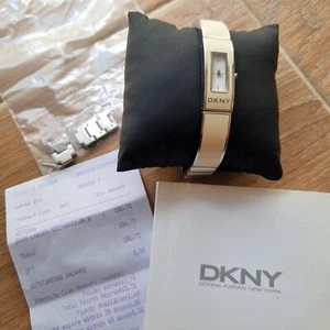 Watch DKNY Women's Silver Dial White Tone Bracelet Watch NY8761 - Picture 1 of 9