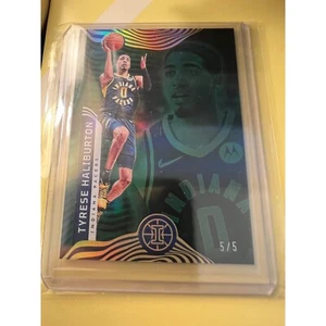 2022-2021 Panini Illusions - Tyrese Haliburton - Green #5/5 SSP - NBA Pacers - Picture 1 of 3