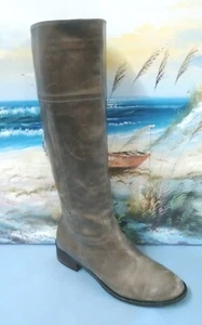 Charles David Women's Size 7 Gray Ash leather Tall Riding Boot - Picture 1 of 10