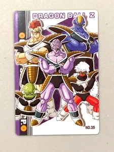 Ginyu Force - No.35 R - Dragon Ball Tarjeta Gomosa Plástica Japonesa - Imagen 1 de 2