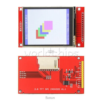 2.8  SPI TFT LCD 240x320 Serial Port Module PCB ILI9341 With/without Touch Panel • 10.44$