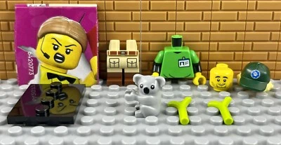 LEGO CMF 71037 Minifigure Series 24 CONSERVATIONIST W/ KOALA BEAR Genuine Figure - Image 1 of 2