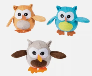 12pc of 4” Mini Plump Plush Owls Bright Colors Adorable Stuffed Animal Toys - Picture 1 of 3