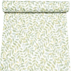 White Green Leaf Wallpaper Floral Textured Paste The Wall Feature Living Room - Picture 1 of 10