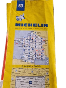 Michelin 60 Le Mans \paris   Folding Sheet Map  Atlas 1975  ebay uk - Picture 1 of 2