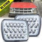 Pair 7x6 5x7 LED Headlights Hi Lo Beam for Chevy S10 Blazer El Camino Corvette Chevrolet Sprint