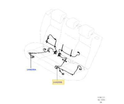 New Genuine Land Rover Discovery Sport Rear Seat Wiring Loom Harness  LR073590 - Image 1 of 4
