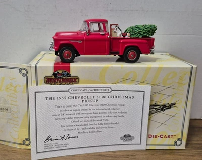 YSC 02 1955 Chevrolet 3100 Christmas Pickup Models of Yesteryear Matchbox in OVP - Bild 1 von 3