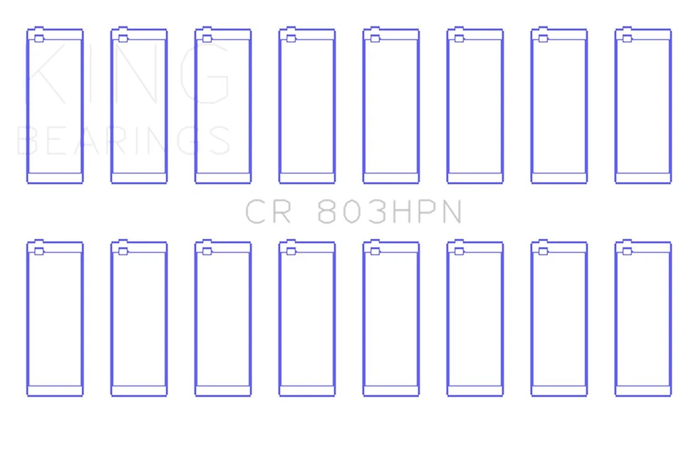Juego de rodamientos de varilla de conexión de motor King Engine Rodamientos Cr 803Hpn Foto 1 de 4