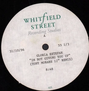 Gloria Estefan I'm Not Giving You Up 12" vinyl UK Whitfield Street 1996 one - Picture 1 of 1