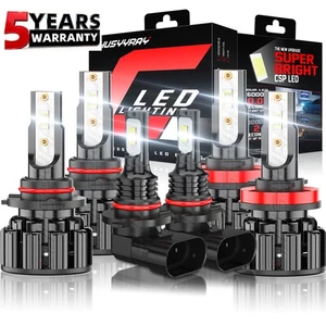 For Ford F 150 2015-20 6000K Front LED Headlight Hi/Lo Beam + Fog Light Bulbs - Bild 1 von 12