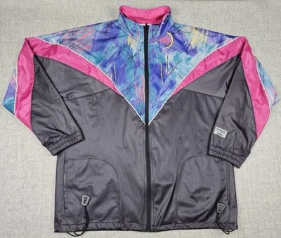 Chaqueta Reebok De Colección Para Hombre Grande Púrpura Rosa Negra Gore Windstopper EE. UU. 90s Foto 1 de 4