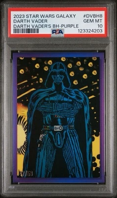 2023 Star Wars Galaxy Darth Vader BH-Purple /50 Gem MT 10 (Pop 5) - Image 1 of 3