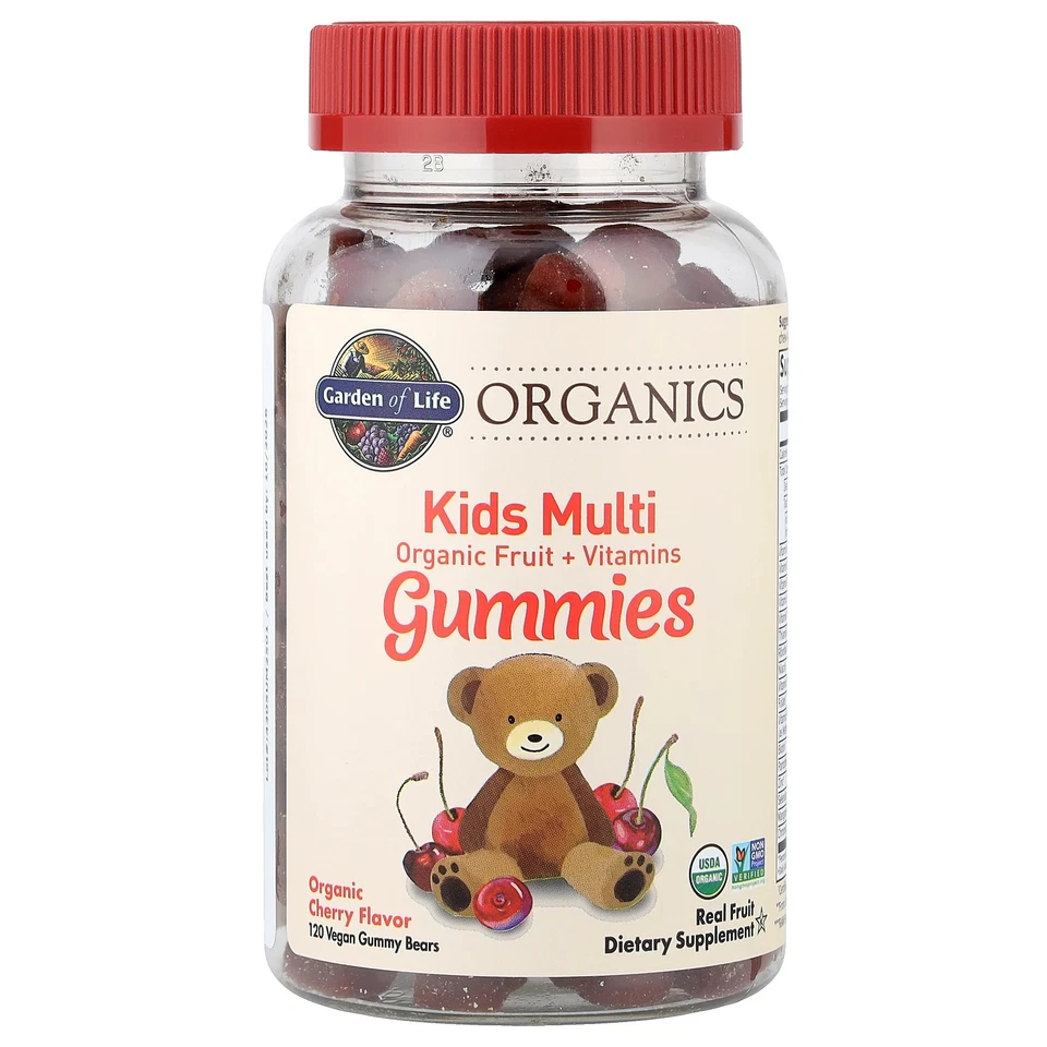 Mykind Organics Kids Multi Gummies Garden of Life 120 Count Fruit Flavor