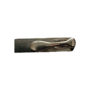 Vintage Hickok USA Krawattennadel Clip silberfarben - Bild 1 von 5