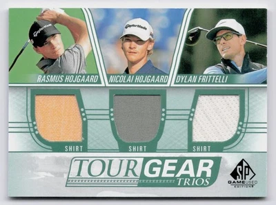 2021 SP Game-Used Edition Tour Gear Trios Hojgaard, Hojgaard, Fritteli #TG3-FHH - Image 1 of 2
