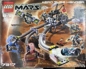 LEGO Aero Tube Hangar Life On Mars Space Set. Incomplete set. 