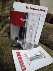 KitchenAid Milchaufschäumer Aufsatz Automatik Metall Empire Rot Neu Offener Karton - Bild 1 von 13