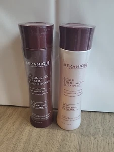 Keranique Scalp Stimulating Shampoo & Volumizing Keratin Conditioner 8 oz. - Picture 1 of 7