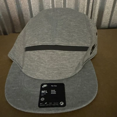 Nike Fly Unstructured Tech Fleece Gorra Sombrero Talla M/L Gris Brezo HJ3504 063 Nuevo Foto 1 de 4