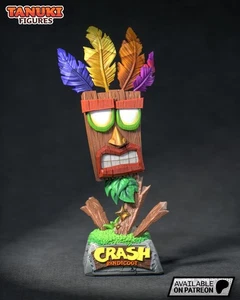 Aku Aku | Kit Modelo Resina 6.5 Pulgadas | Máscara Guardiana Crash Bandicoot de Wumpa Isla - Imagen 1 de 4