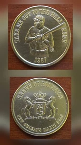 1967 BABE RUTH MARDI GRAS DOUBLOON TOKEN KREWE OF ENDYMION, NEW ORLEANS - Picture 1 of 3