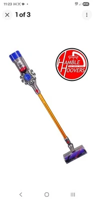 Dyson V8 Absolute Cordless Vacuum Cleaner - Silver/Yellow - Image 1 of 3