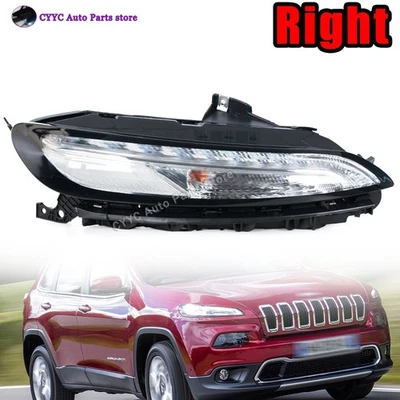 Right Headlight For Jeep Cherokee 2014-2018 Daytime Running Light - Image 1 of 4