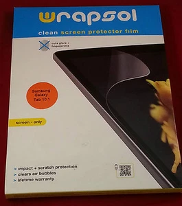 Wrapsol CUMPSM002-SO Clean Screen Protector Film for Samsung Galaxy Tab 10.1 - Picture 1 of 2