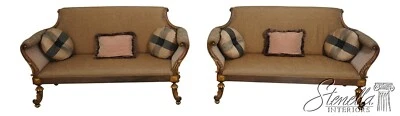 65123EC: Par de sofás franceses estilo Luis XVI cuerda torcida Foto 1 de 4