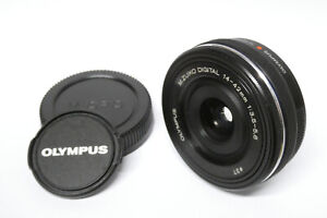Olympus M.Zuiko Digital 14-42mm EZ ED MSC Pancake-Zoom schwarz gebraucht
