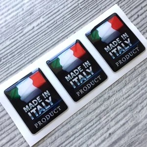 Made in Italy Flag 3d domed sticker decal emblem - Picture 1 of 3
