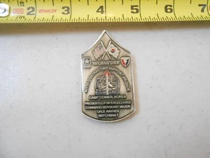 RARE CSM COMMAND SERGEANT MAJOR AAKNES CAMP COINER KOREA MILITARY CHALLENGE COIN - Picture 1 of 4