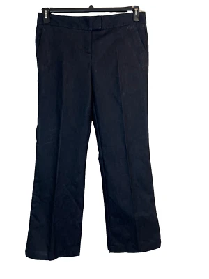 Women's Black Apostrophe Stretch Pants. Size 10. 62% Cotton/ 18% Polyester/ 20%  - Image 1 of 4