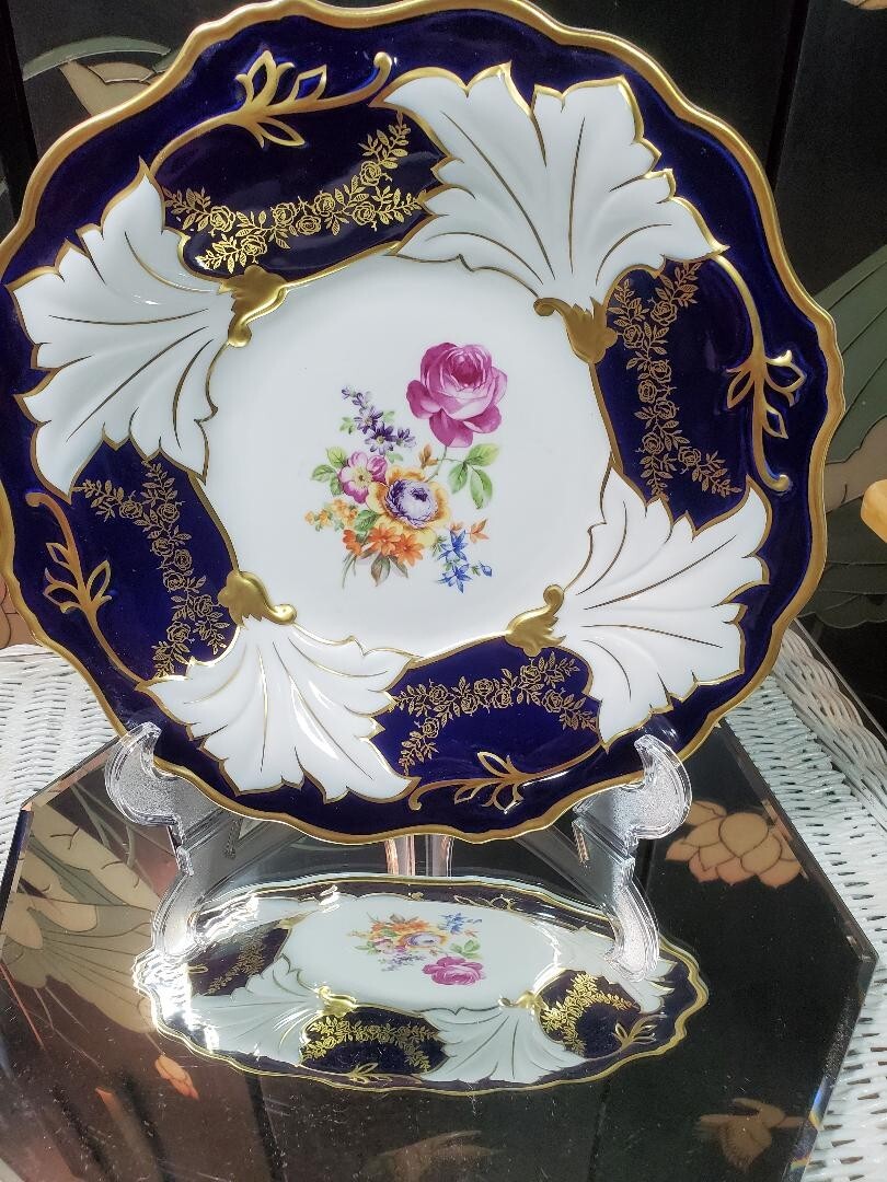 魁】ティーセット Weimar Porcelain ドイツ ワイマール Echt Weimar