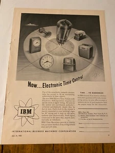 IBM 1950 Electronic Time Control System anuncio - Imagen 1 de 1