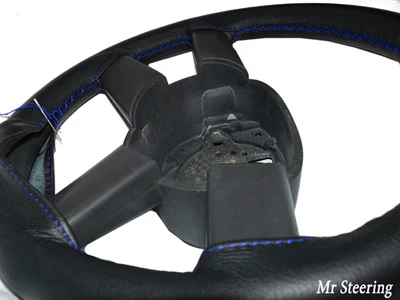 Para Mercedes Sprinter MK1 95-03 Volante de Cuero Negro Cubierta Azul Pegatina - Imagen 1 de 4