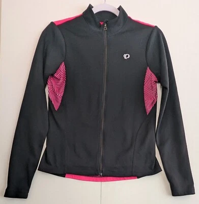 Pearl Izumi Elite Ride Womens Sugar Jersey Sz M  Zip Pink Black Cycling Jacket - Image 1 of 4