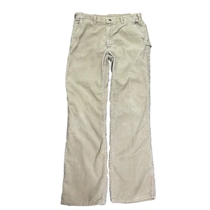 Vintage 70s Oshkosh BGosh Carpenter Cord Herren Hose 32x32 Tan Cotton - Bild 1 von 13