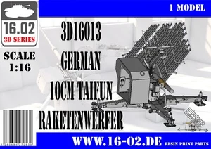 3D16013 German 10cm Taifun Raketenwerfer 3D gedruckter Bausatz 1:16 von 16.02 - Bild 1 von 9