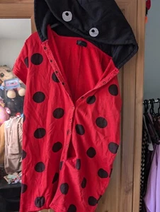 Topshop Ladybird All In One Pyjamas Medium - Picture 1 of 1