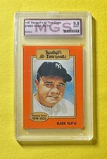 1987 BASEBALL'S ALL TIME GREATS BABE RUTH #NNO MGS MINT 9 YANKEES HOF