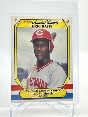 Tarjeta de béisbol 1987 ganador del premio Fleer Eric Davis #11 como nueva envío gratuito Foto 1 de 3