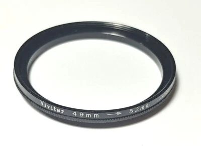 Vivitar 49-52mm STEP UP (STEPPING) FILTER RING ADAPTER Made in Japan - Image 1 of 2