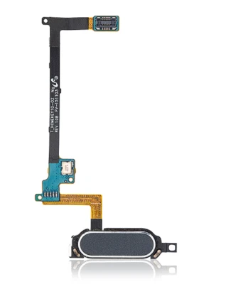 Home Button With Flex Compatible For Samsung Galaxy Note 4 (Black) - Image 1 of 4