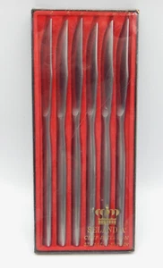 Set of 6 Selandia Sweden Stainless Steak Knives 8 1/4" Long Chef Peterson EF790 - Picture 1 of 11