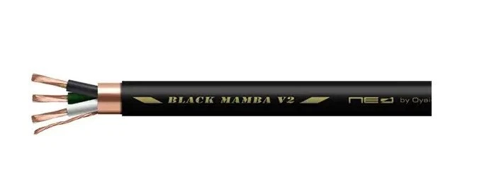 OYAIDE power cable BLACKMAMBA V2 1m (3.28ft) Insulator: Polymer Polyolefin ◇ - Image 1 of 1