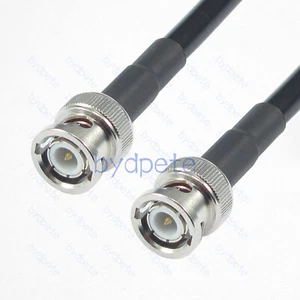 BNC Stecker auf BNC Stecker LMR240 LMR-240 Koaxialkabel verlustarm Kabel 50 Ohm Lot - Bild 1 von 4