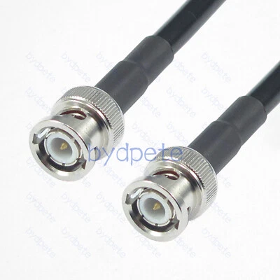 BNC male to BNC male plug LMR240 LMR-240 Coaxial Cable Low Loss Kable 50ohm lot - Image 1 of 4