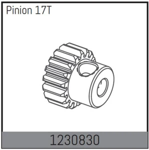 Piñón de motor engranaje 17 dientes 1:10 RC Car EP Desert Buggy Absima #1230830 - Imagen 1 de 1